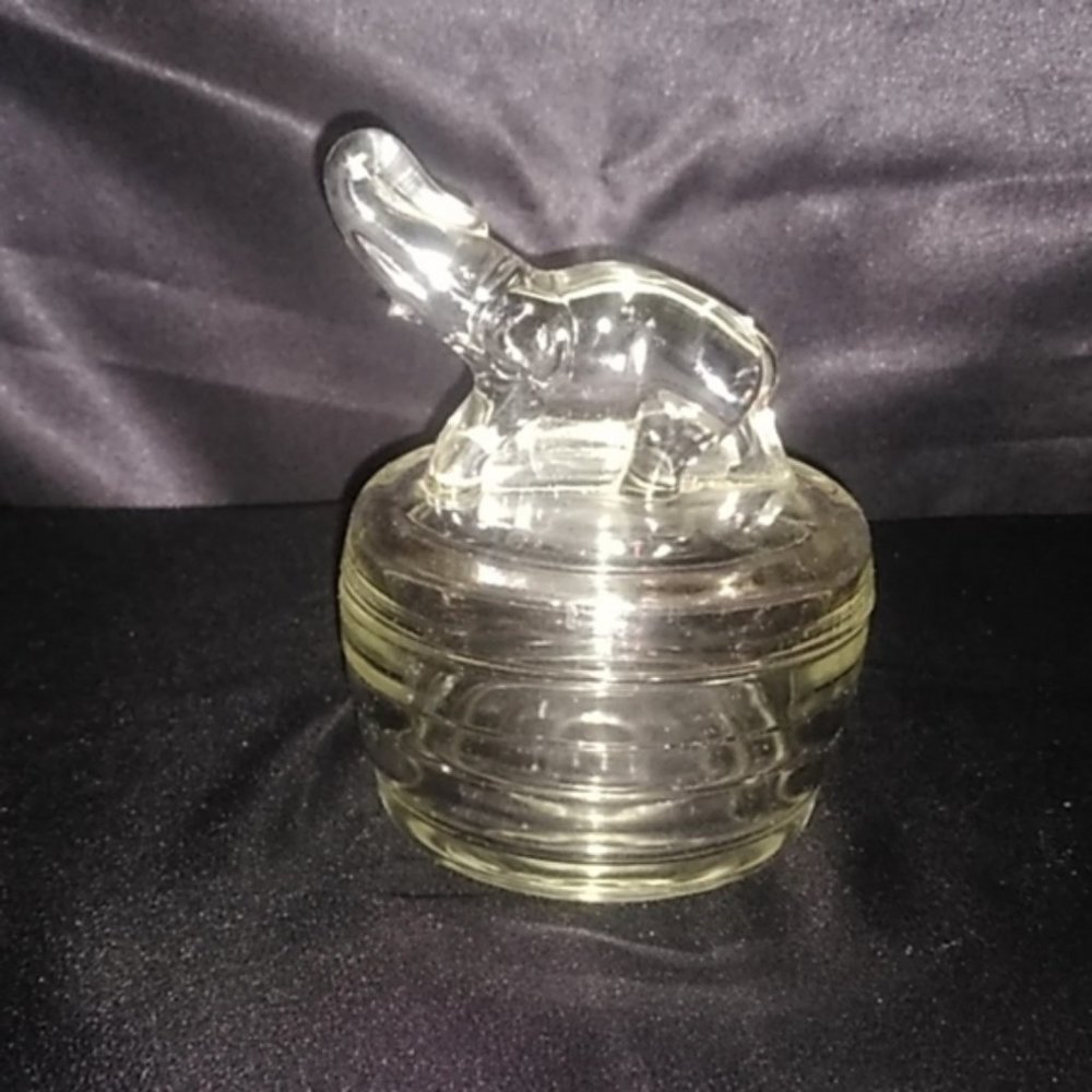 Elephant glass Antique candy dish, etc.
